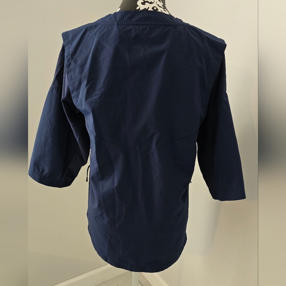 Nike Men's  Hot Baseball Wind Jacket V-Neck Black 3/4 Sleeve. Size S - Picture 7 of 16